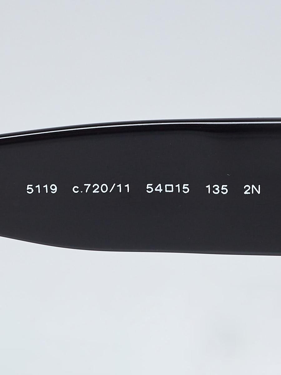 Chanel Pink/Black Frame Gradient Tint Retro Oval