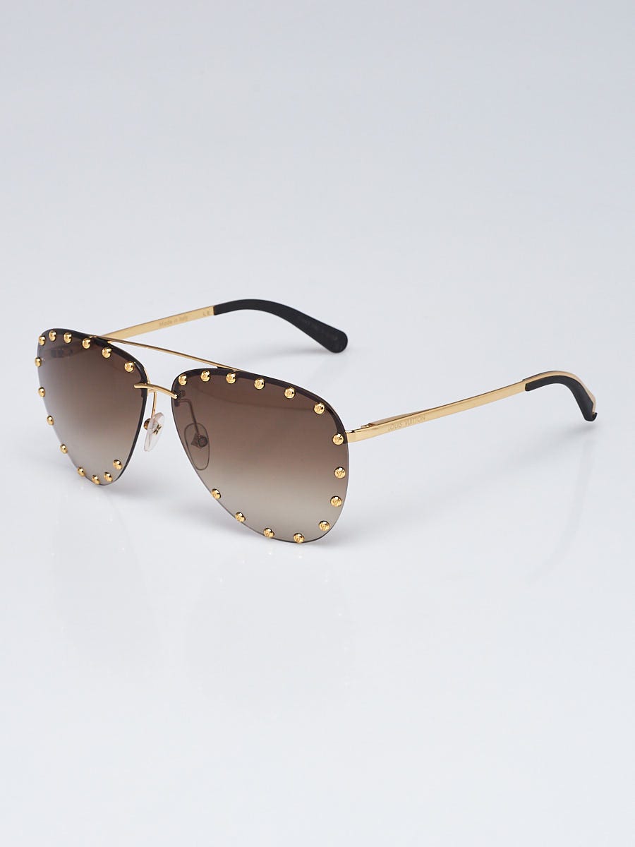 Louis Vuitton Goldtone Metal Frame The Party Sunglasses - Yoogi's Closet