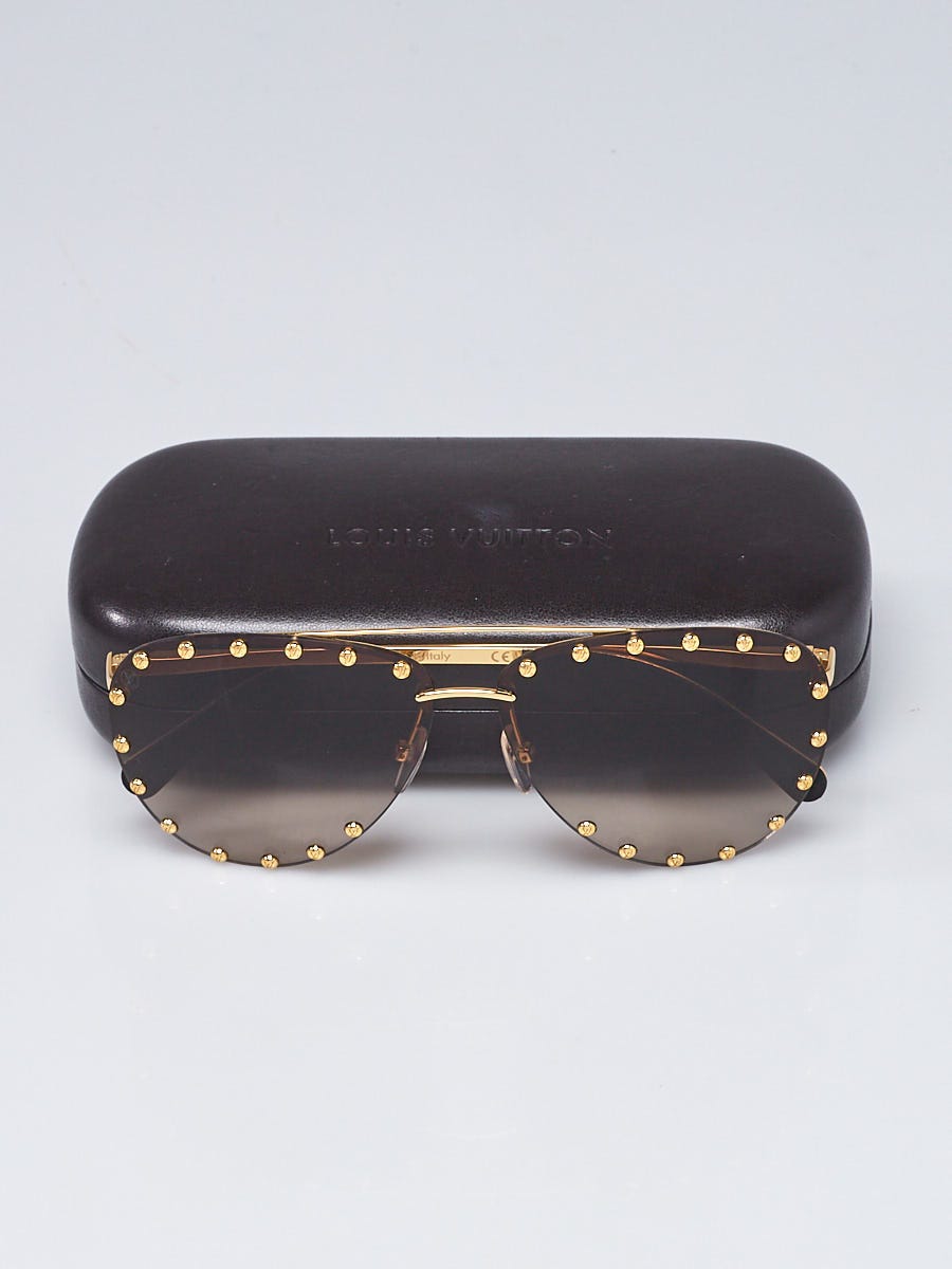 Louis Vuitton Goldtone Metal Frame The Party Sunglasses Z0910U