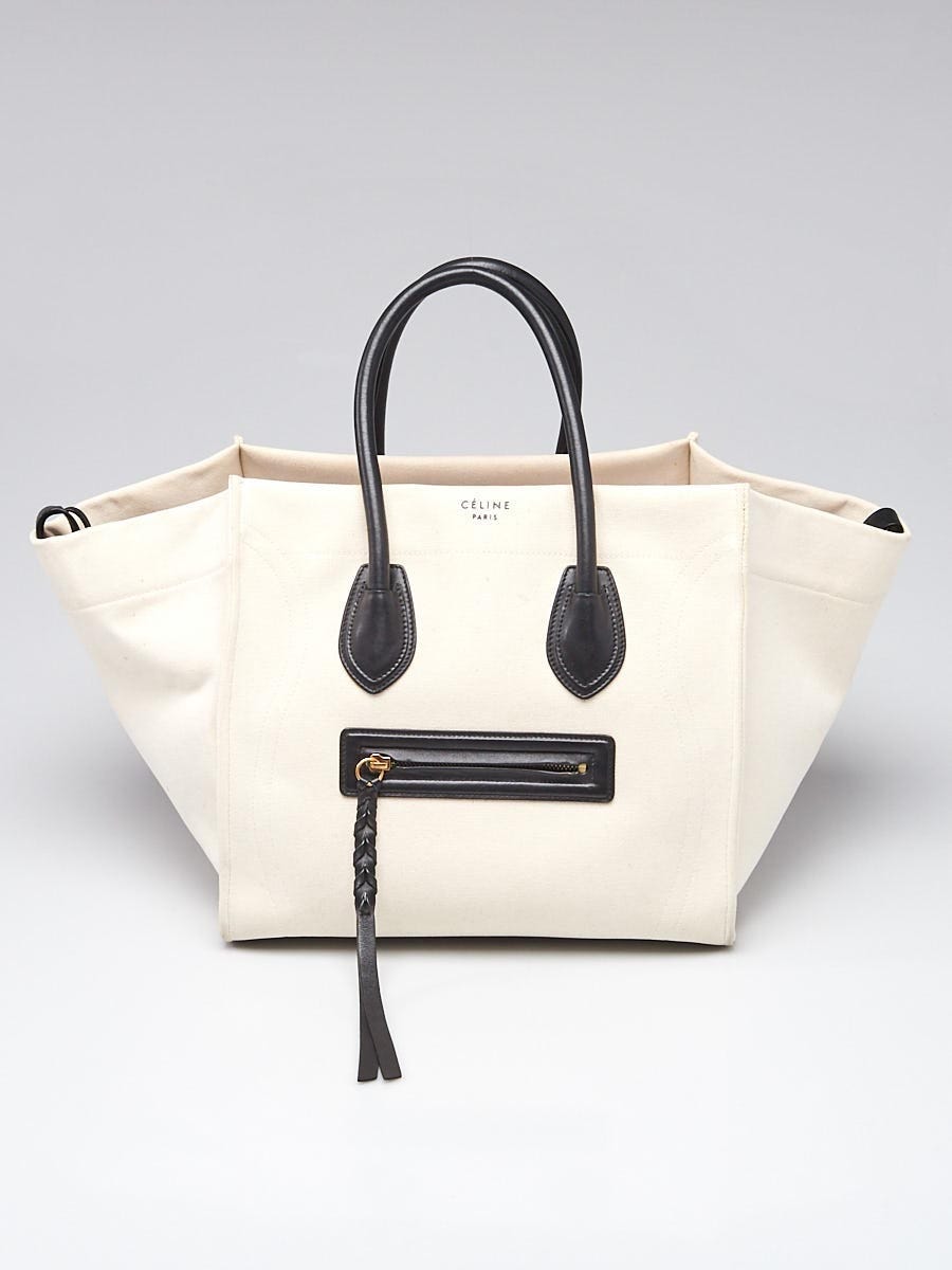 Celine luggage white top