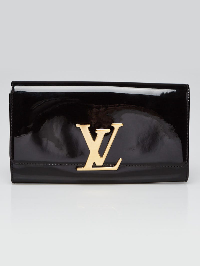 Louis Vuitton Black Vernis Leather Louise Clutch Bag Yoogi s Closet