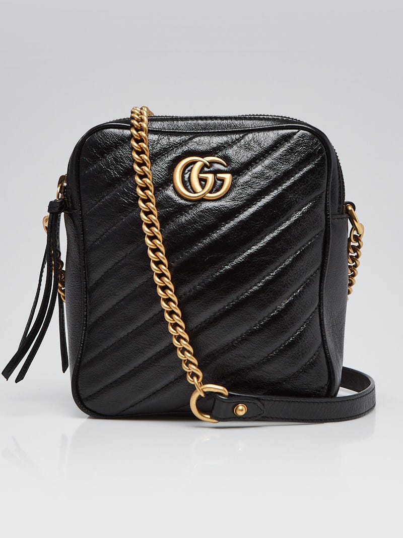 Gucci GG Marmont Camera small quilted leather shoulder bag - Women - Black Cross-body Bags