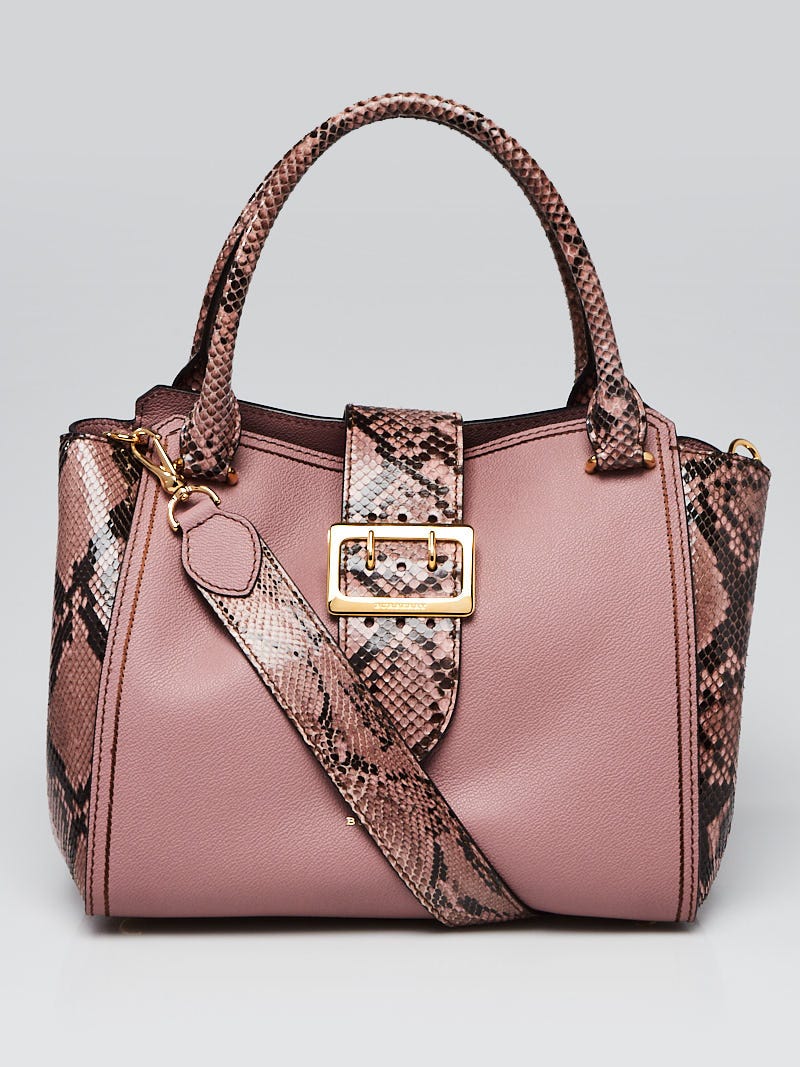 Christian Dior Pink Python Medium Lady Dior Bag - Yoogi's Closet