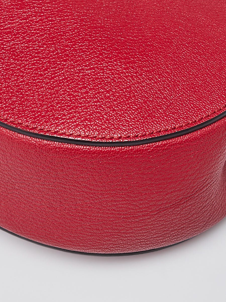 Chloe Red Pebbled Leather Small Drew Bag | Yoogi's Closet