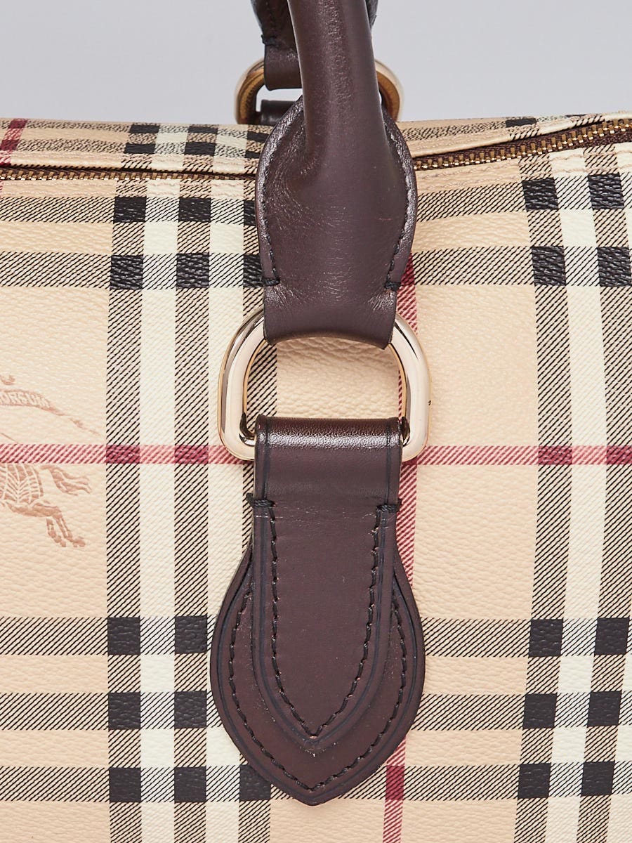 BURBERRY HAYMARKET CHECK SMALL CHESTER BOWLING BAG – Caroline's Fashion  Luxuries