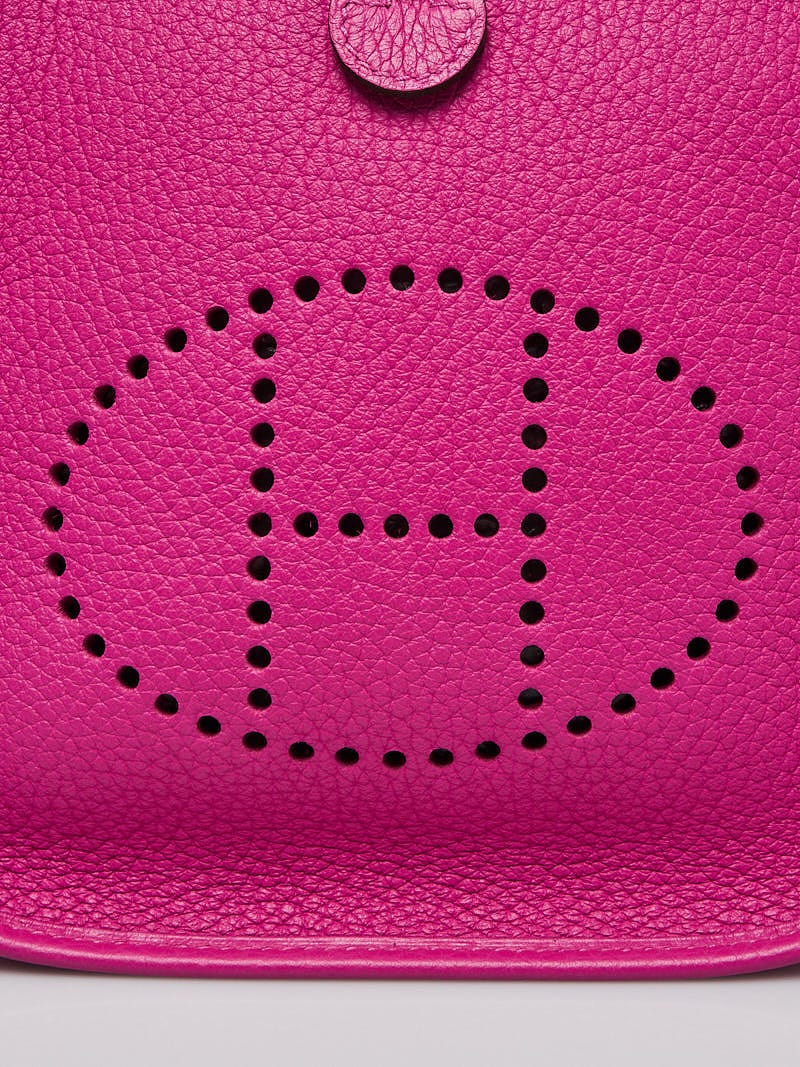Hermes 16cm Magnolia Clemence Leather Evelyne TPM Bag | Yoogi's Closet