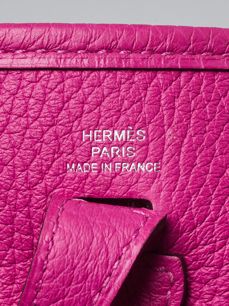 Hermes 16cm Magnolia Clemence Leather Evelyne TPM Bag | Yoogi's Closet