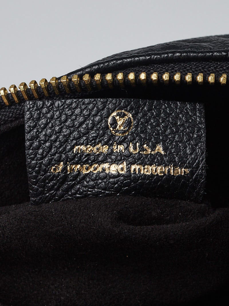Louis Vuitton Twice Handbag Monogram Empreinte Leather Black 180860252