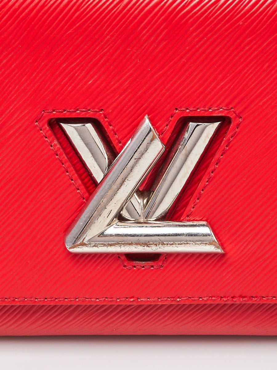 Louis Vuitton COQUELICOT EPI LEATHER TWIST COMPACT WALLET For Sale