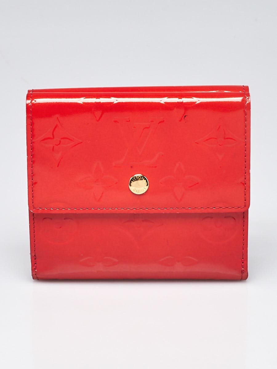 Louis Vuitton Red Monogram Vernis Elise Wallet Louis Vuitton