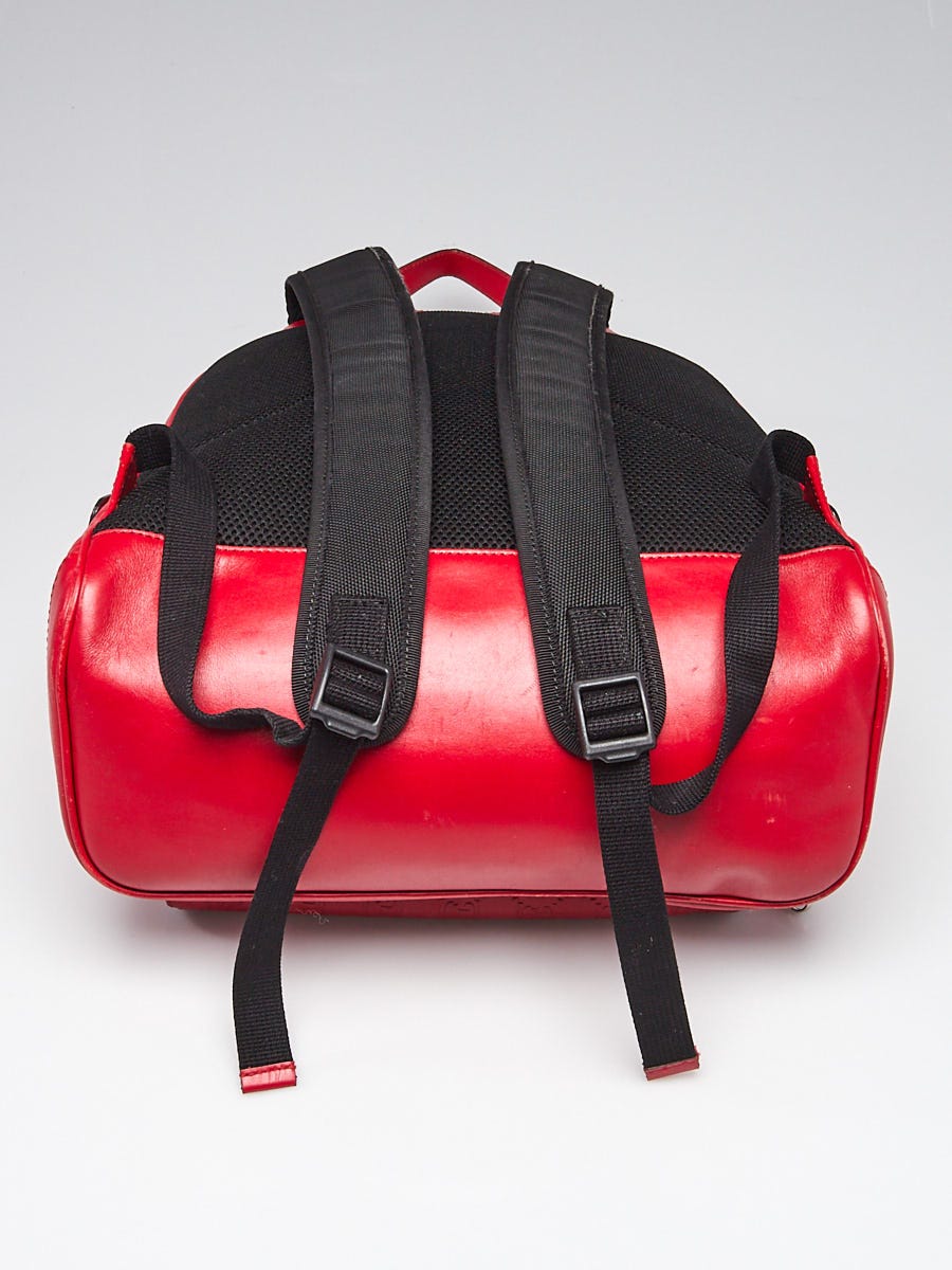 Gucci Red Guccissima Leather Signature Backpack Bag  display picture 1