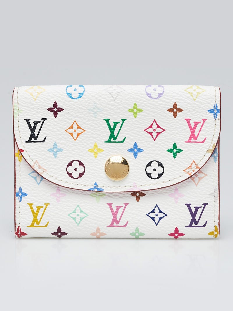 Louis Vuitton White Monogram Multicolore Visite Business Card