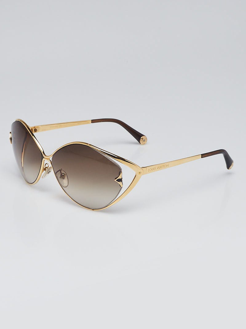 Louis Vuitton Goldtone Metal Frame Laurel Sunglasses Z0410U