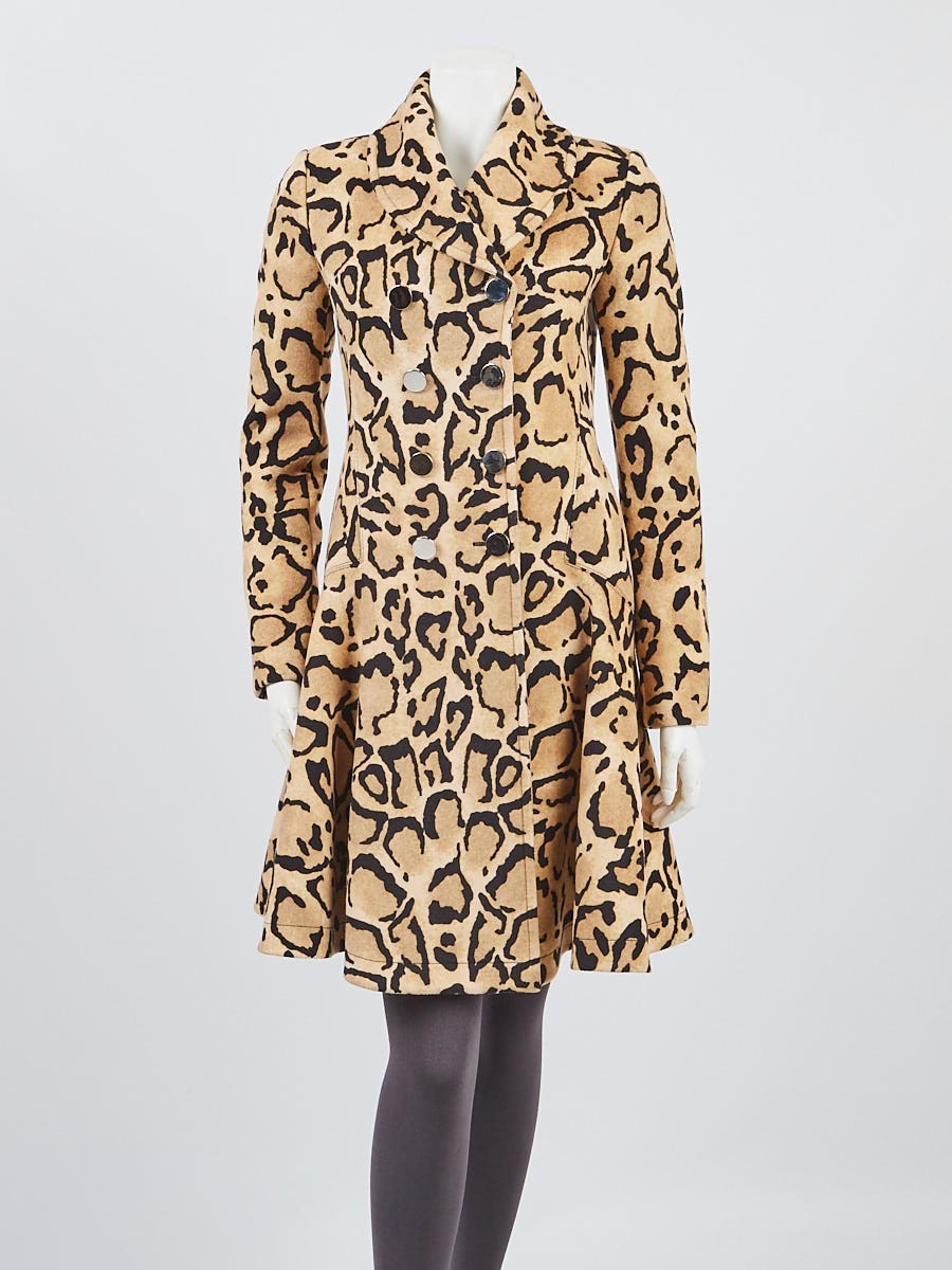 Gucci leopard coat clearance