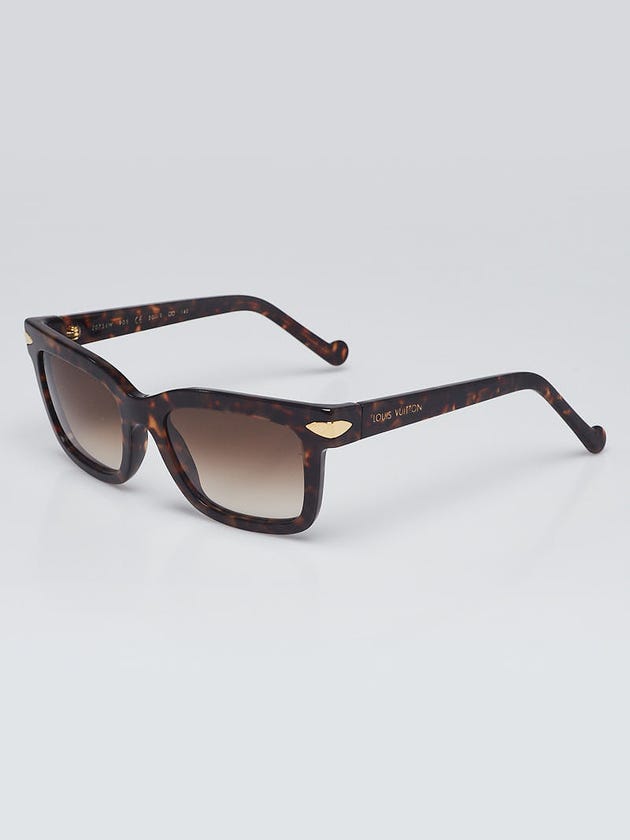 Louis Vuitton Tortoise Shell Acetate Square Frame Sunglasses - Z0734W