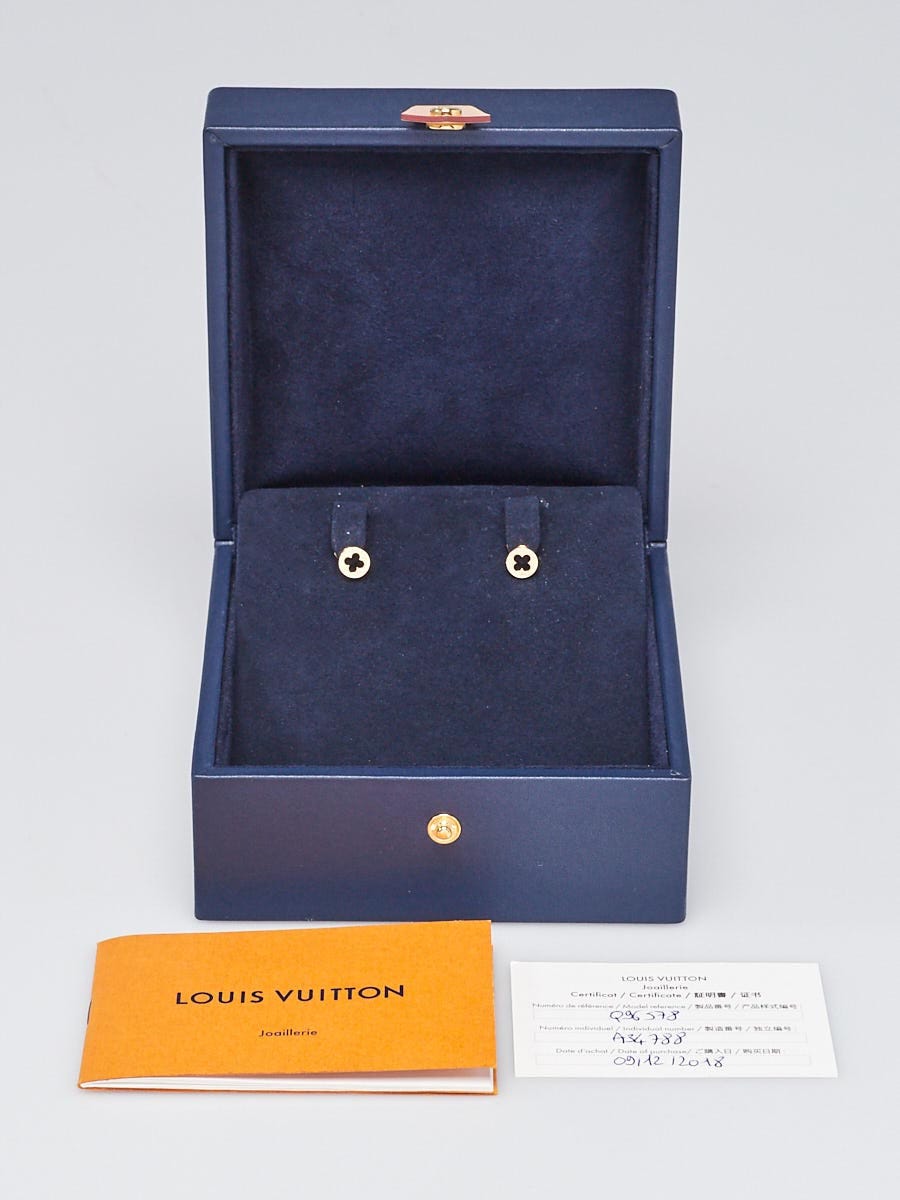LOUIS VUITTON 18K White Gold Empreinte Ear Studs Earrings 476573