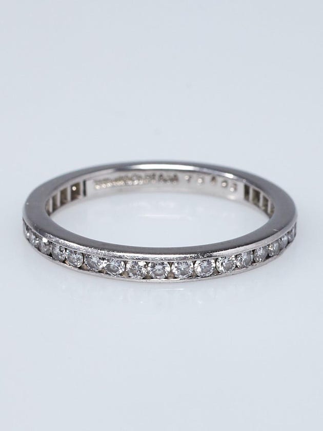 Tiffany & Co. Platinum and Diamond Eternity Ring Size 5