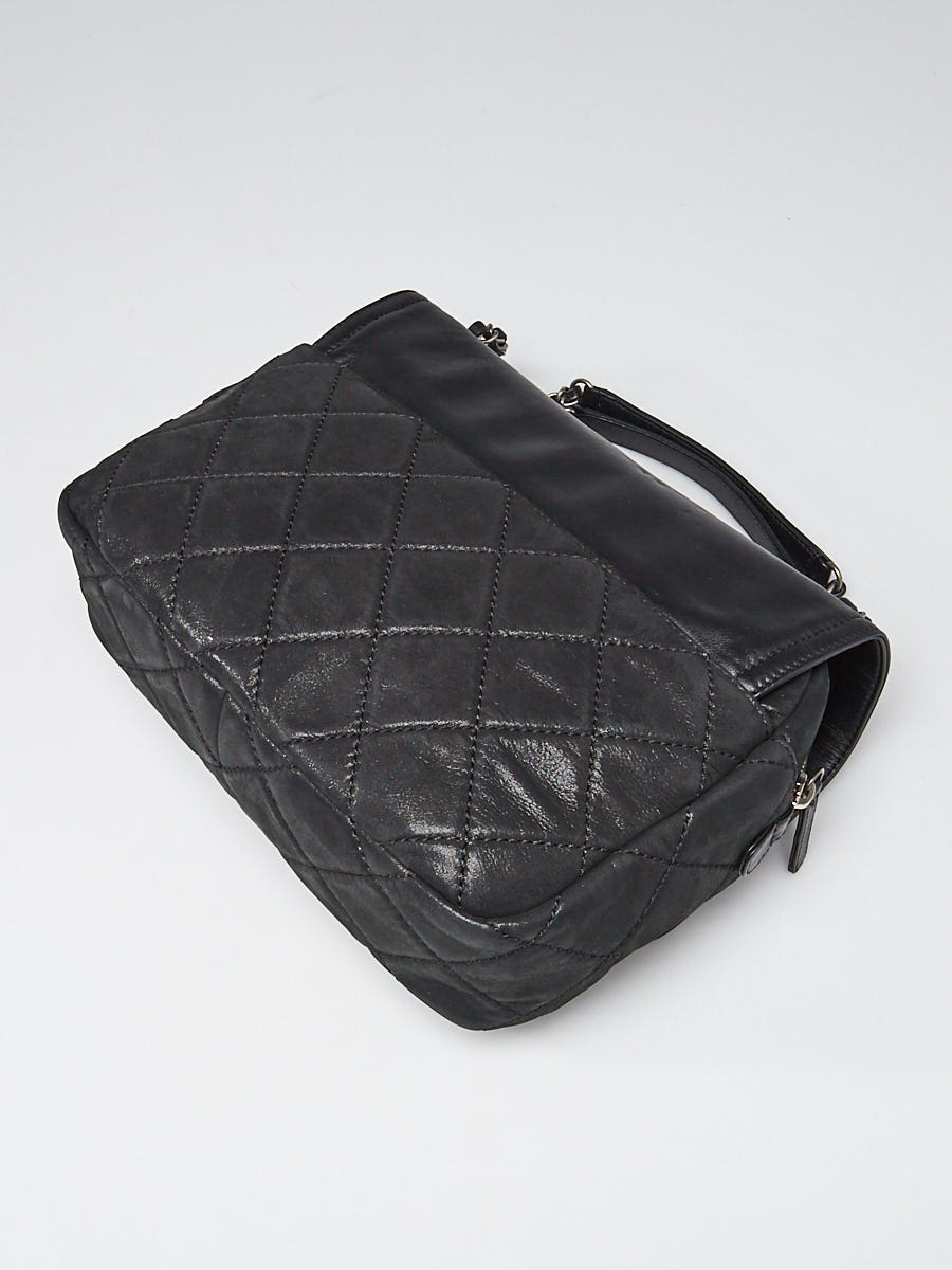 「高評価！」注目のレビュ Chanel In-the-Mix Leather Calfskin Iridescent Quilted Black ハンドバッグ