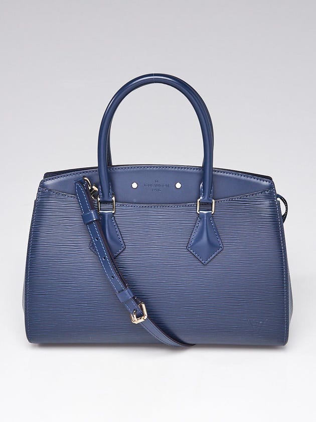 Louis Vuitton Indigo Epi Leather Soufflot MM Bag