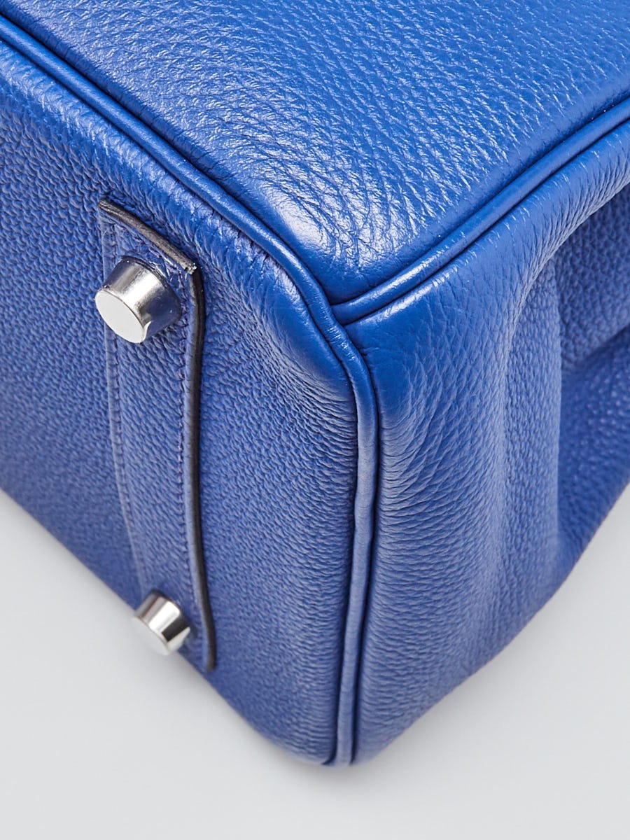 Hermes 30cm Blue Jean Togo Leather Palladium Plated Birkin Bag - Yoogi's  Closet