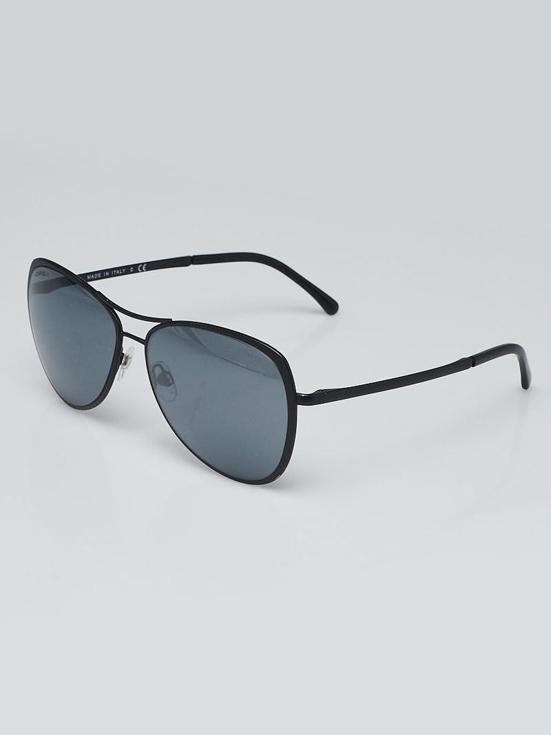 Chanel - Pilot Sunglasses - Black Green Mirror - Chanel Eyewear - Avvenice