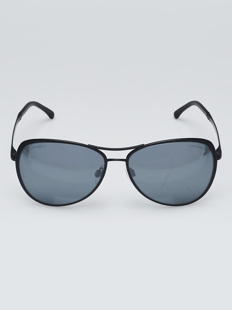 Chanel Black Mirror Summer Pilot Sunglasses - 4223 - Yoogi's Closet