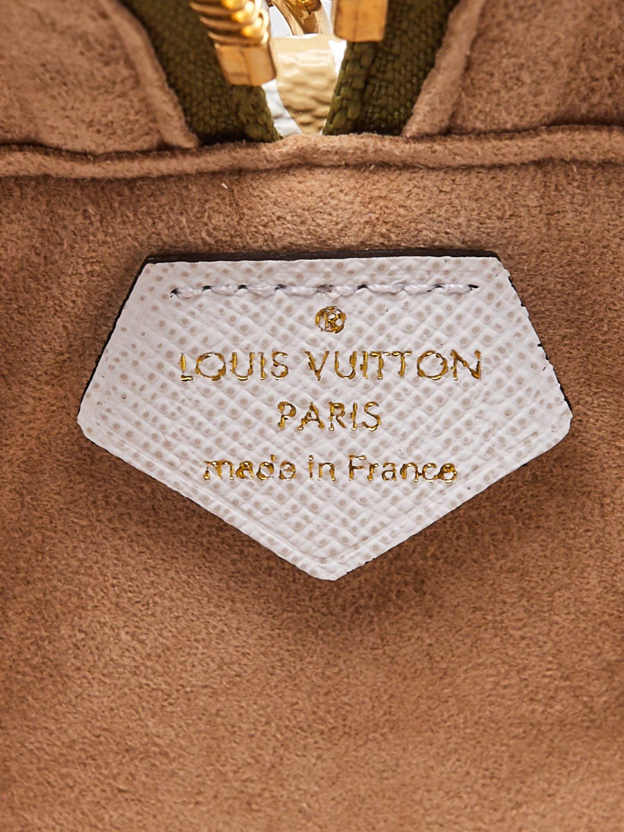Louis Vuitton Khaki/White Monogram Giant Canvas Beach Pouch Bag
