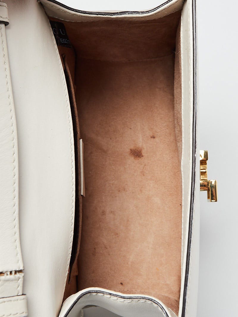 Gucci White Leather Bee and Stars Small Sylvie Web Bag ref.941207 - Joli  Closet
