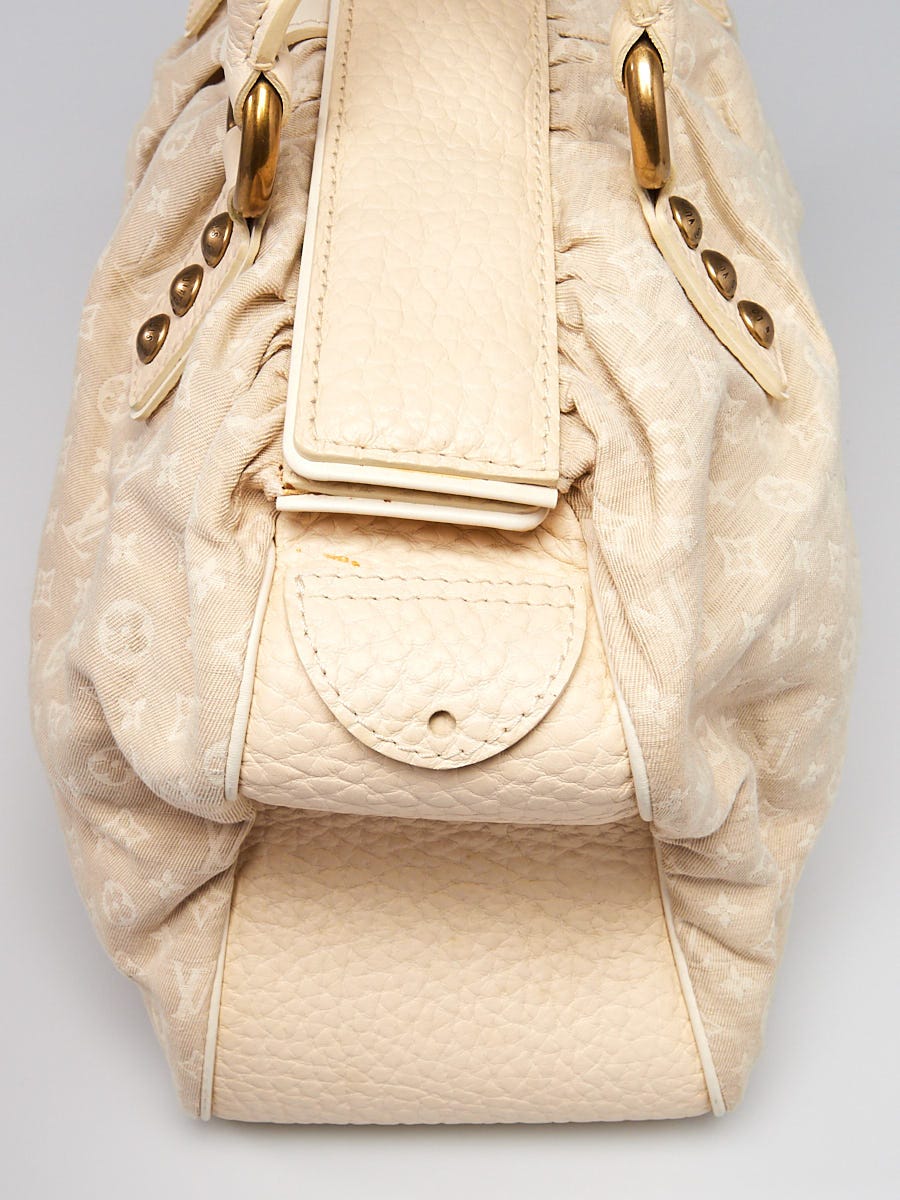 Louis Vuitton White Monogram Mini Lin Trapeze GM Bag - Yoogi's Closet