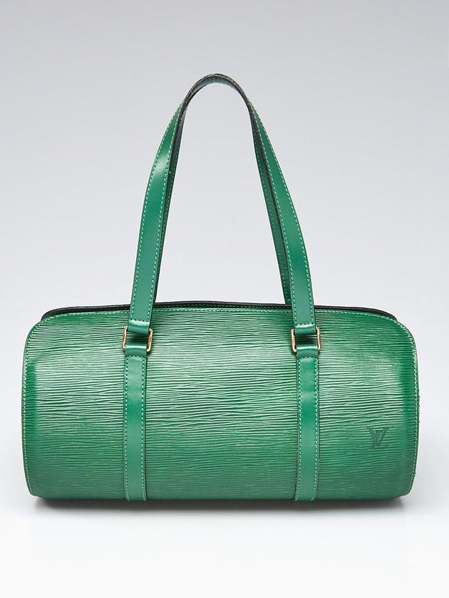 Louis Vuitton Borneo Green Epi Leather Soufflot Bag w/Accessories Pochette