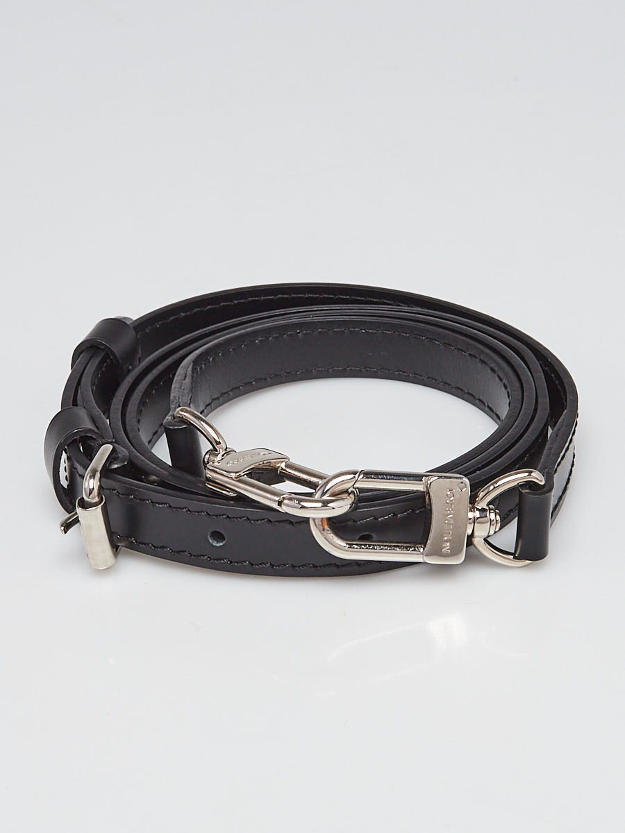 Louis Vuitton 16mm Black Leather Adjustable Strap - Yoogi's Closet