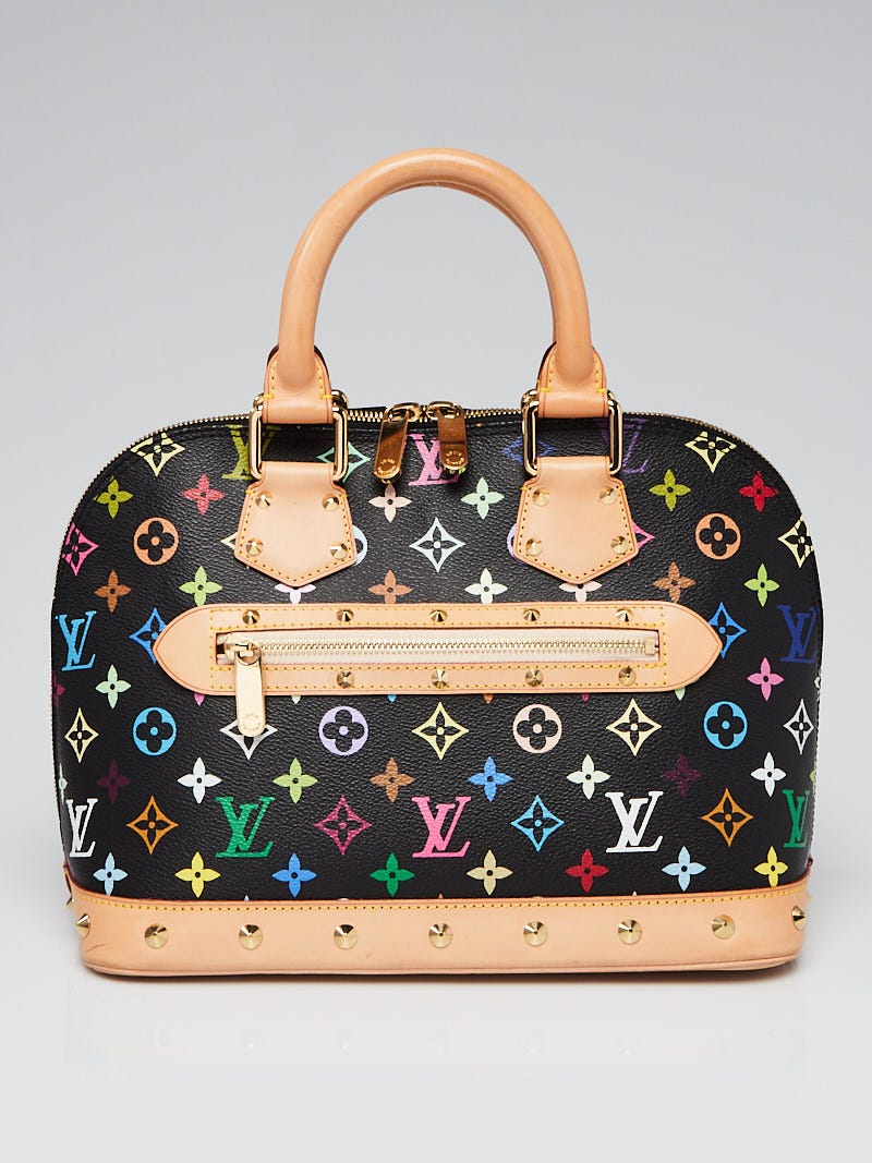 Louis Vuitton Black Monogram Multicolor Alma Bag | Yoogi's Closet