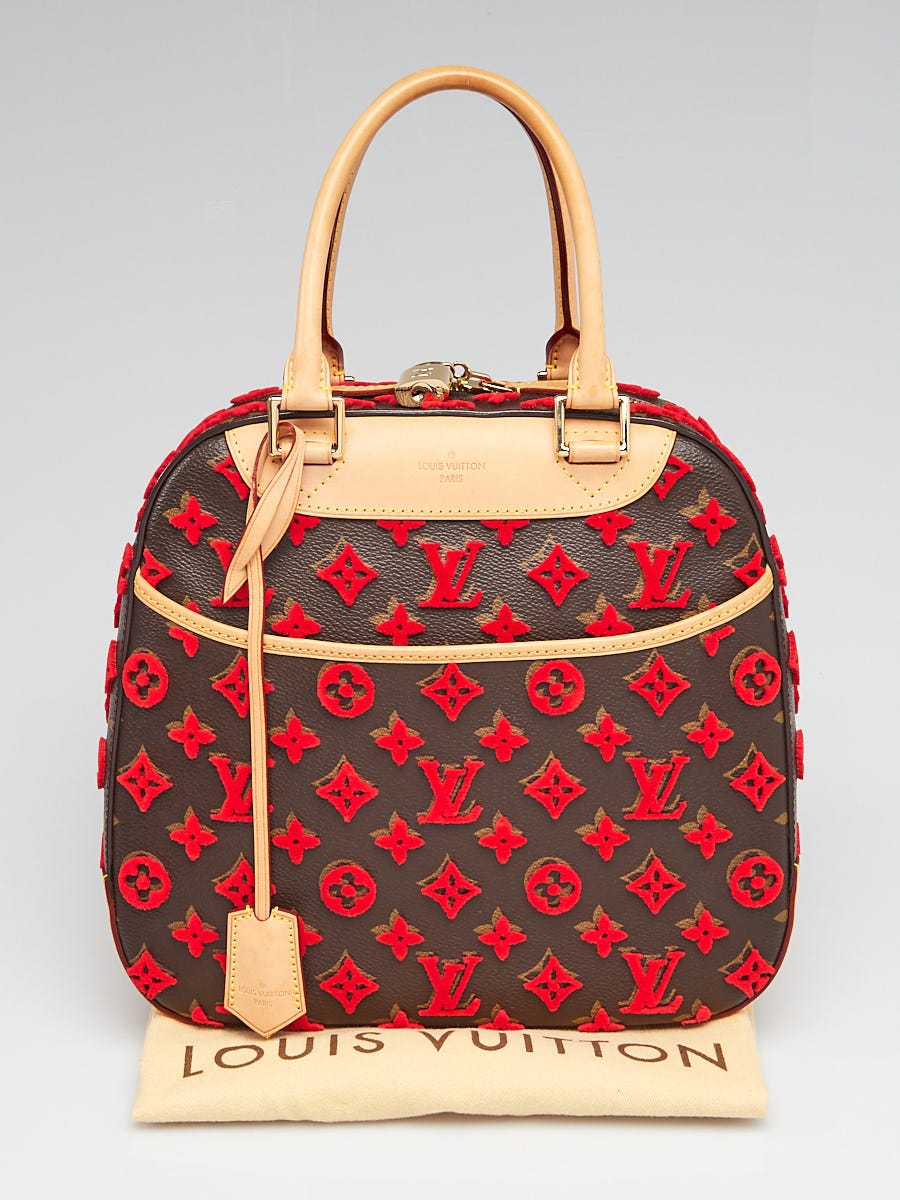 Red Louis Vuitton Monogram Tuffetage Deauville Cube Handbag – Designer  Revival
