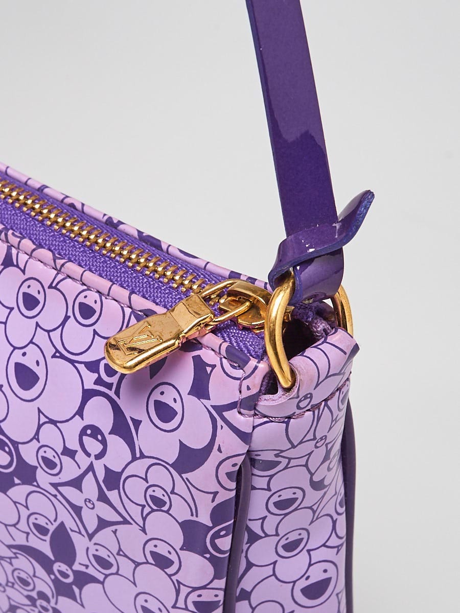 Louis Vuitton Violet Shiny Leather Limited Edition Cosmic Blossom