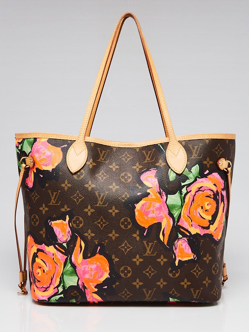 Louis Vuitton Monogram Roses Neverfull MM Bag in