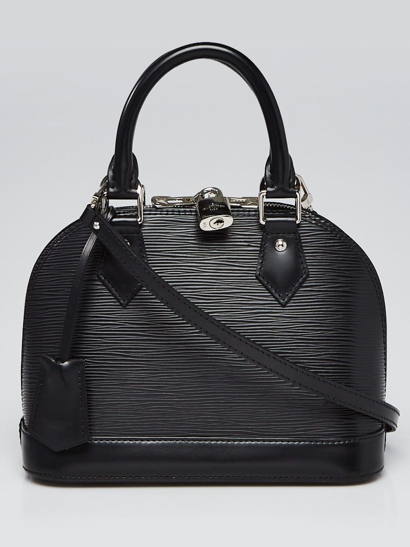 Louis Vuitton Epi leather silver/black alma BB AVC1031