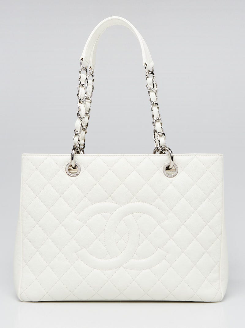 chanel quilted shopping bag