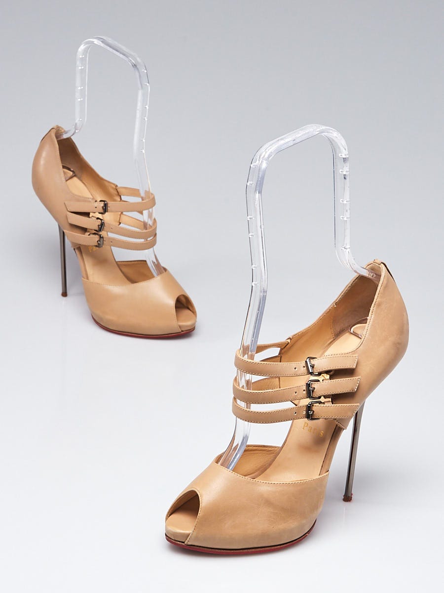 3 Inch Heel Clear Rhinestone Open Toe Ankle Strap Sandal | BELLE-330RS –  Shoecup.com