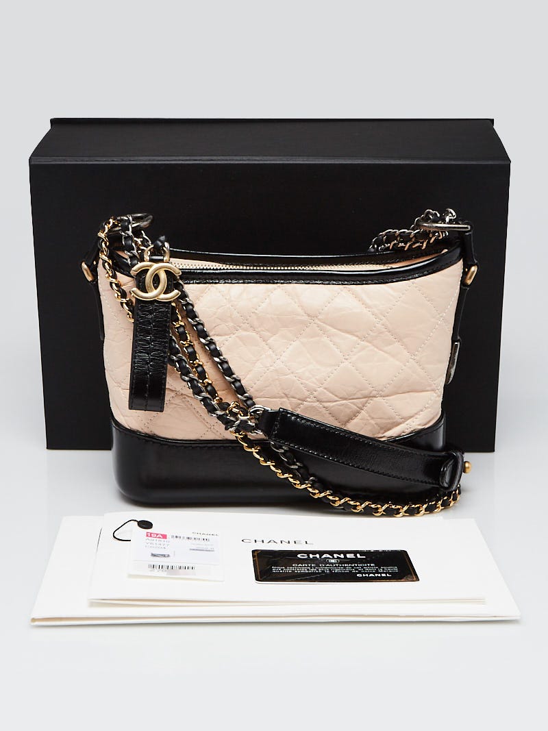 Chanel Black Quilted Leather Gabrielle Medium Hobo Bag - Yoogi's Closet