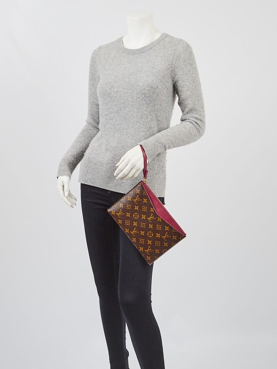 Louis Vuitton Aurore Monogram Canvas Pochette Pallas Clutch Bag - Yoogi's  Closet