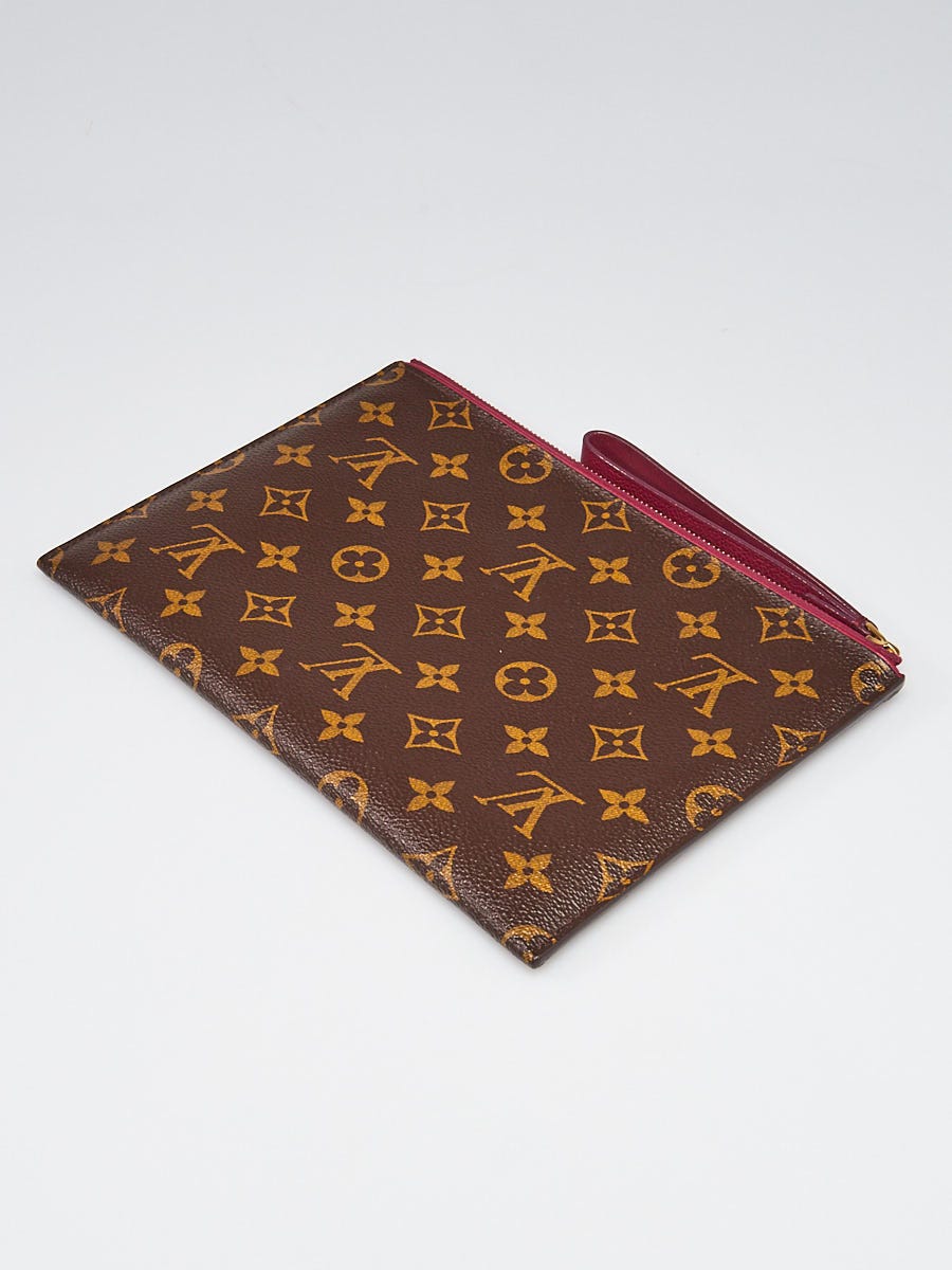 Louis Vuitton Aurore Monogram Canvas Pochette Pallas Clutch Bag