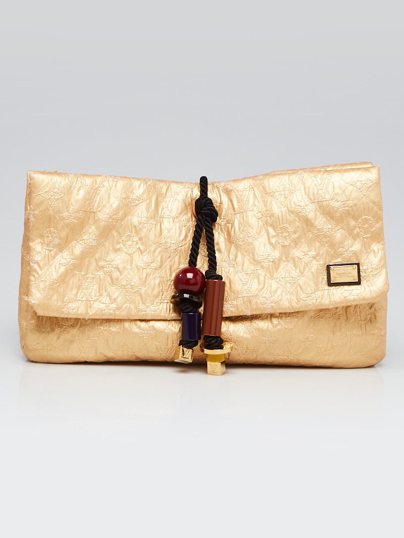 Louis Vuitton Limited Edition Gold Monogram Limelight African Queen Clutch  Bag - Yoogi's Closet