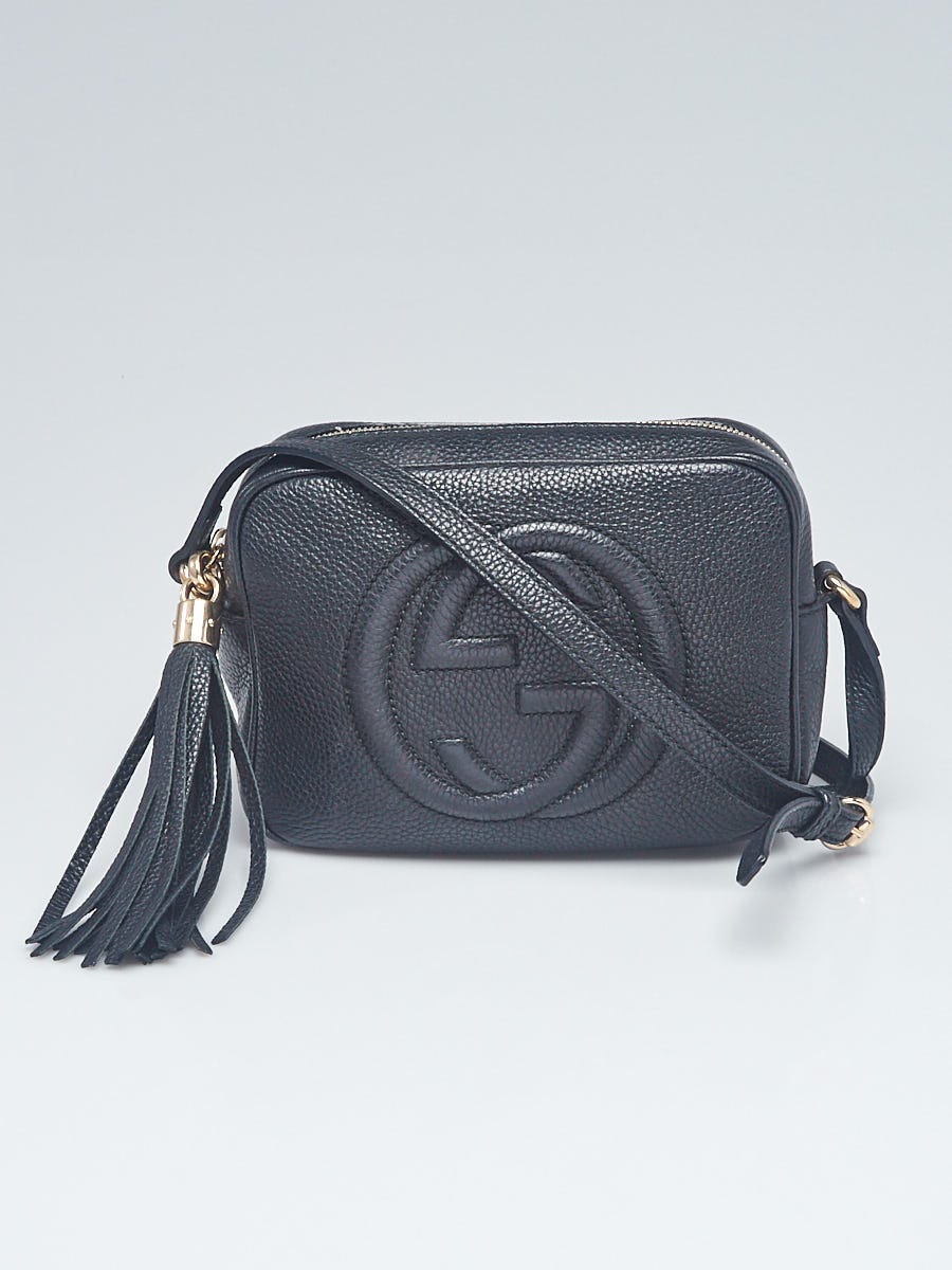 Gucci Black Pebbled Leather Soho Disco Bag - Yoogi's Closet