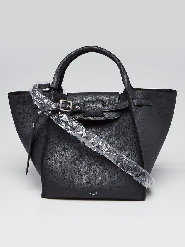 Celine Anthracite Leather Long Strap Small Big Bag
