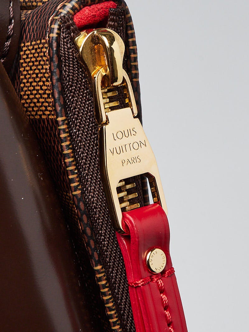 Louis Vuitton Damier Canvas Cerise Twice Pochette Bag - Yoogi's Closet