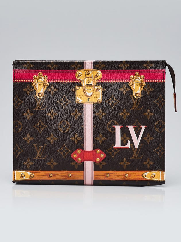 Louis Vuitton Limited Edition Monogram Canvas Trompe L'oeil Poche Toilette 26 Cosmetic Pouch
