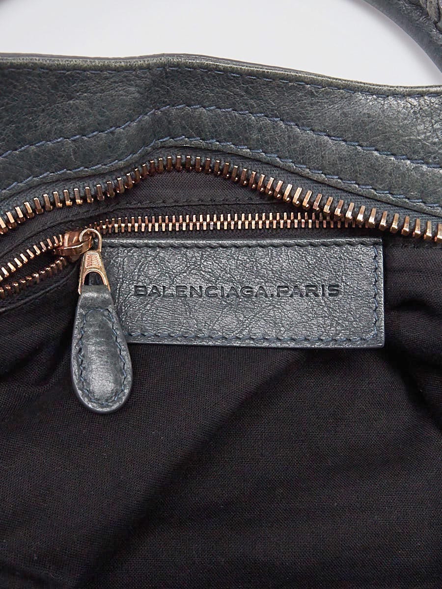 Balenciaga Anthracite Lambskin Leather Giant 21 Rose Gold