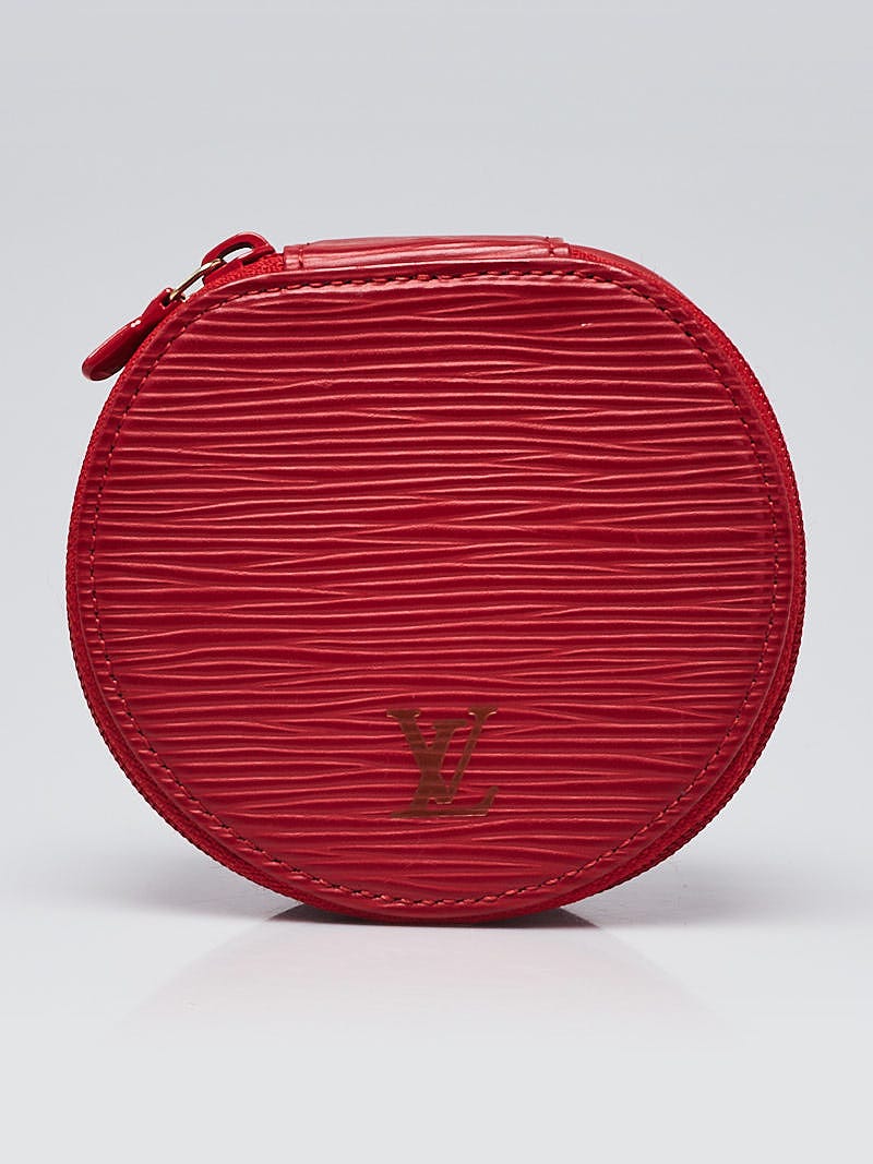 Louis Vuitton Red Epi Ecrin Bijoux Watch & Jewelry Case