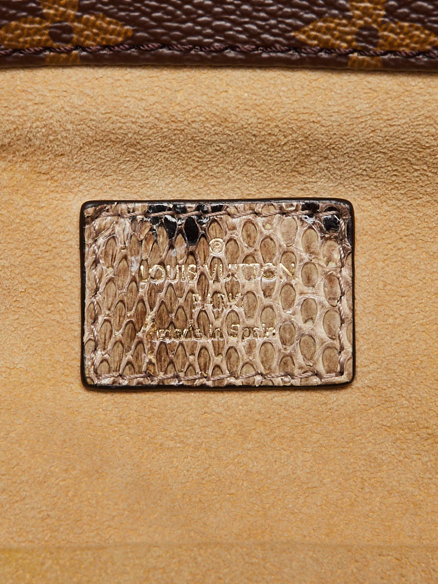 Louis Vuitton Monogram Canvas and Python Artsy MM Bag - Yoogi's Closet