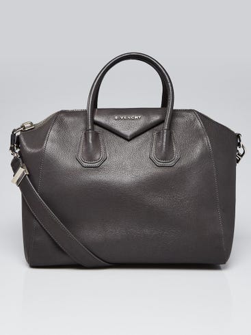 Givenchy Grey Sugar Goatskin Leather Medium Antigona Bag
